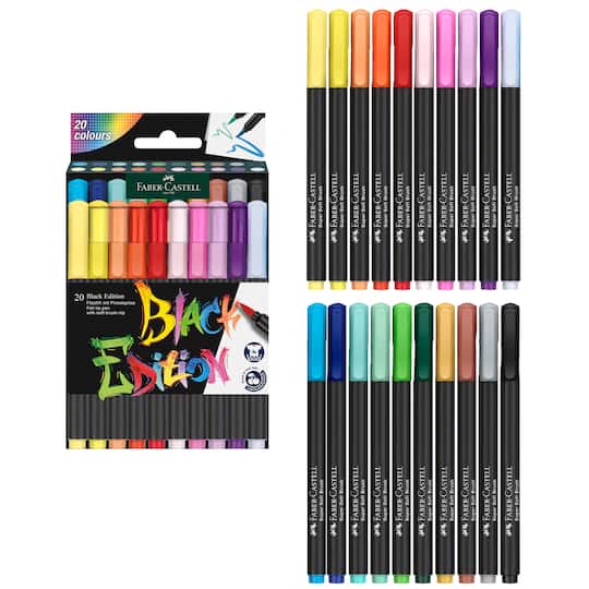 Faber-Castell® Black Edition Felt Tip Brush Pens